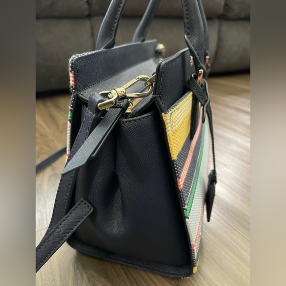kate spade Bags Kate Spade Satchel Medium Size With Top Handle Navy Blue With Accent Colors